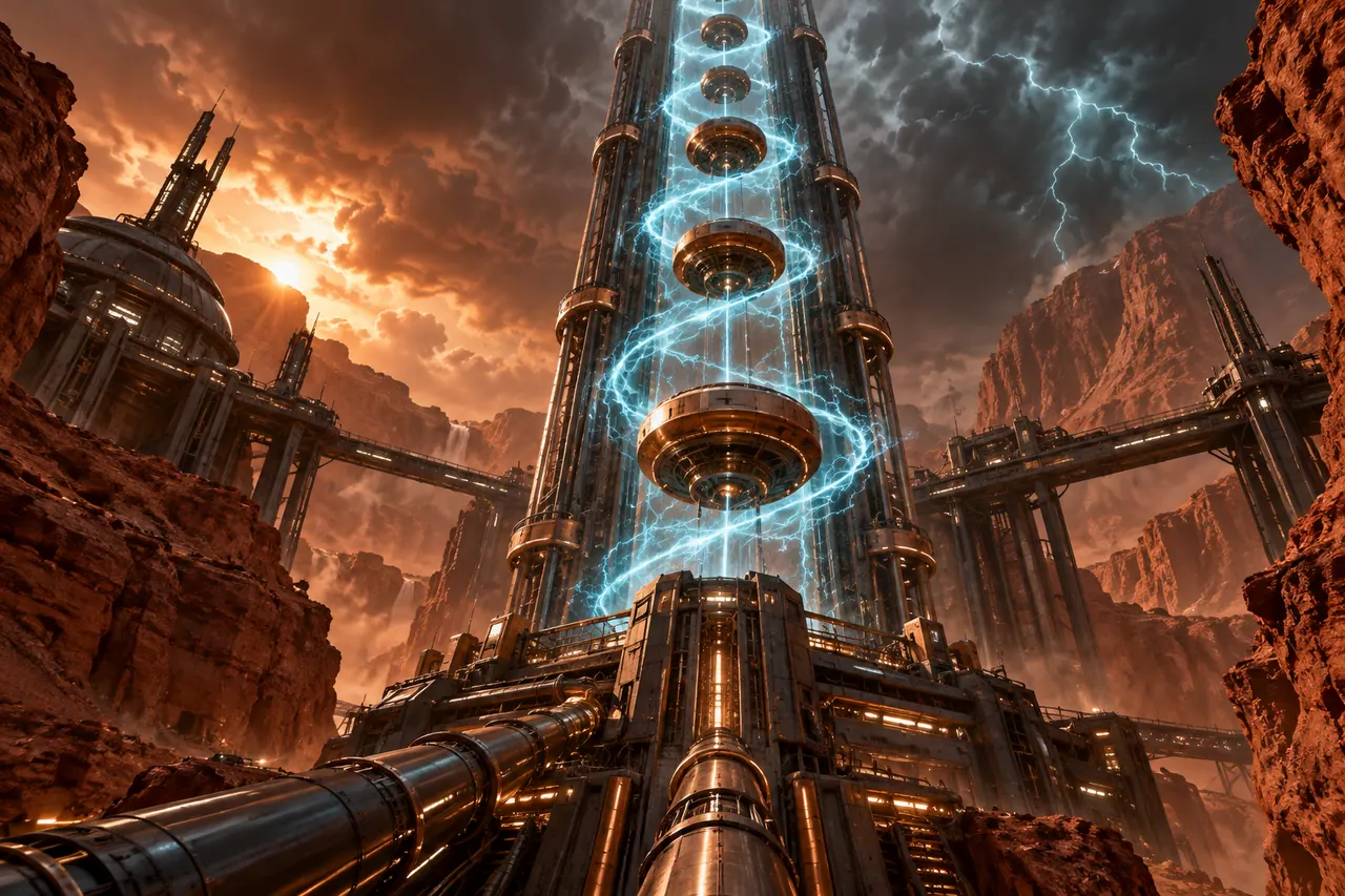 Original field-art illustration for Coin UP: Lightning